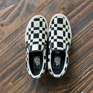 Vans  Woven Check Classic Slip-On Stackform Shoe